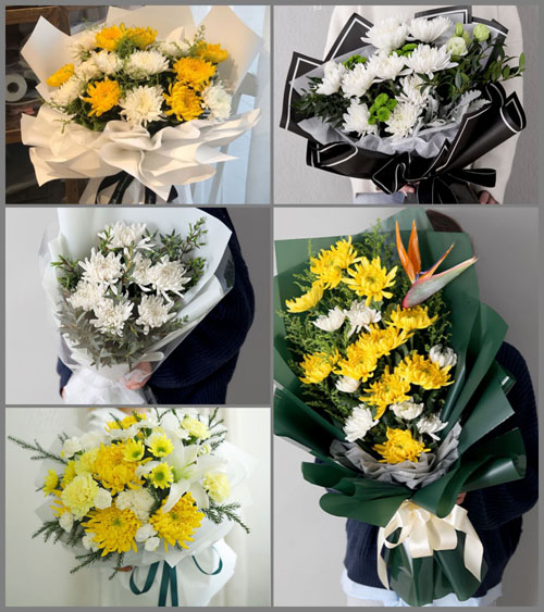 西藏日喀则市昂仁县孔隆乡白事花束代送